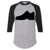 Unisex Three-Quarter Raglan Sleeve Baseball Jersey T-Shirt Thumbnail