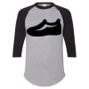 Unisex Three-Quarter Raglan Sleeve Baseball Jersey T-Shirt Thumbnail
