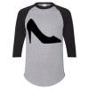 Unisex Three-Quarter Raglan Sleeve Baseball Jersey T-Shirt Thumbnail