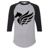 Unisex Three-Quarter Raglan Sleeve Baseball Jersey T-Shirt Thumbnail