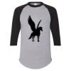 Unisex Three-Quarter Raglan Sleeve Baseball Jersey T-Shirt Thumbnail