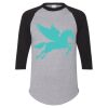 Unisex Three-Quarter Raglan Sleeve Baseball Jersey T-Shirt Thumbnail