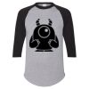 Unisex Three-Quarter Raglan Sleeve Baseball Jersey T-Shirt Thumbnail