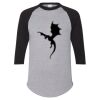 Unisex Three-Quarter Raglan Sleeve Baseball Jersey T-Shirt Thumbnail