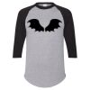 Unisex Three-Quarter Raglan Sleeve Baseball Jersey T-Shirt Thumbnail