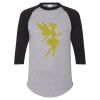 Unisex Three-Quarter Raglan Sleeve Baseball Jersey T-Shirt Thumbnail