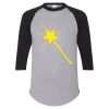 Unisex Three-Quarter Raglan Sleeve Baseball Jersey T-Shirt Thumbnail