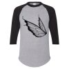 Unisex Three-Quarter Raglan Sleeve Baseball Jersey T-Shirt Thumbnail