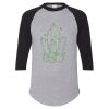 Unisex Three-Quarter Raglan Sleeve Baseball Jersey T-Shirt Thumbnail