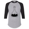 Unisex Three-Quarter Raglan Sleeve Baseball Jersey T-Shirt Thumbnail