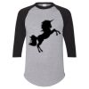 Unisex Three-Quarter Raglan Sleeve Baseball Jersey T-Shirt Thumbnail