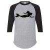 Unisex Three-Quarter Raglan Sleeve Baseball Jersey T-Shirt Thumbnail