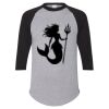 Unisex Three-Quarter Raglan Sleeve Baseball Jersey T-Shirt Thumbnail