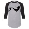 Unisex Three-Quarter Raglan Sleeve Baseball Jersey T-Shirt Thumbnail