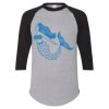Unisex Three-Quarter Raglan Sleeve Baseball Jersey T-Shirt Thumbnail