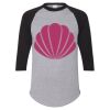 Unisex Three-Quarter Raglan Sleeve Baseball Jersey T-Shirt Thumbnail