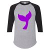 Unisex Three-Quarter Raglan Sleeve Baseball Jersey T-Shirt Thumbnail