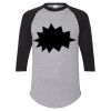 Unisex Three-Quarter Raglan Sleeve Baseball Jersey T-Shirt Thumbnail