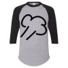 Unisex Three-Quarter Raglan Sleeve Baseball Jersey T-Shirt Thumbnail