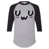 Unisex Three-Quarter Raglan Sleeve Baseball Jersey T-Shirt Thumbnail