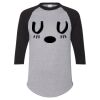 Unisex Three-Quarter Raglan Sleeve Baseball Jersey T-Shirt Thumbnail