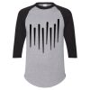 Unisex Three-Quarter Raglan Sleeve Baseball Jersey T-Shirt Thumbnail