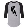 Unisex Three-Quarter Raglan Sleeve Baseball Jersey T-Shirt Thumbnail
