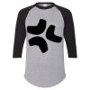 Unisex Three-Quarter Raglan Sleeve Baseball Jersey T-Shirt Thumbnail