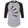 Unisex Three-Quarter Raglan Sleeve Baseball Jersey T-Shirt Thumbnail