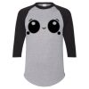 Unisex Three-Quarter Raglan Sleeve Baseball Jersey T-Shirt Thumbnail