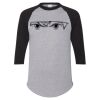 Unisex Three-Quarter Raglan Sleeve Baseball Jersey T-Shirt Thumbnail
