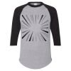 Unisex Three-Quarter Raglan Sleeve Baseball Jersey T-Shirt Thumbnail