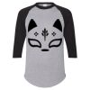 Unisex Three-Quarter Raglan Sleeve Baseball Jersey T-Shirt Thumbnail