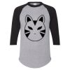 Unisex Three-Quarter Raglan Sleeve Baseball Jersey T-Shirt Thumbnail