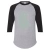 Unisex Three-Quarter Raglan Sleeve Baseball Jersey T-Shirt Thumbnail