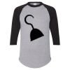Unisex Three-Quarter Raglan Sleeve Baseball Jersey T-Shirt Thumbnail