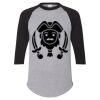 Unisex Three-Quarter Raglan Sleeve Baseball Jersey T-Shirt Thumbnail