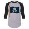 Unisex Three-Quarter Raglan Sleeve Baseball Jersey T-Shirt Thumbnail