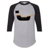 Unisex Three-Quarter Raglan Sleeve Baseball Jersey T-Shirt Thumbnail