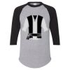 Unisex Three-Quarter Raglan Sleeve Baseball Jersey T-Shirt Thumbnail