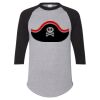 Unisex Three-Quarter Raglan Sleeve Baseball Jersey T-Shirt Thumbnail