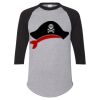 Unisex Three-Quarter Raglan Sleeve Baseball Jersey T-Shirt Thumbnail
