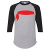 Unisex Three-Quarter Raglan Sleeve Baseball Jersey T-Shirt Thumbnail