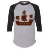 Unisex Three-Quarter Raglan Sleeve Baseball Jersey T-Shirt Thumbnail