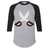Unisex Three-Quarter Raglan Sleeve Baseball Jersey T-Shirt Thumbnail