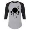 Unisex Three-Quarter Raglan Sleeve Baseball Jersey T-Shirt Thumbnail