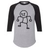 Unisex Three-Quarter Raglan Sleeve Baseball Jersey T-Shirt Thumbnail
