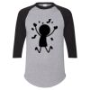 Unisex Three-Quarter Raglan Sleeve Baseball Jersey T-Shirt Thumbnail