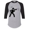 Unisex Three-Quarter Raglan Sleeve Baseball Jersey T-Shirt Thumbnail