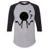 Unisex Three-Quarter Raglan Sleeve Baseball Jersey T-Shirt Thumbnail